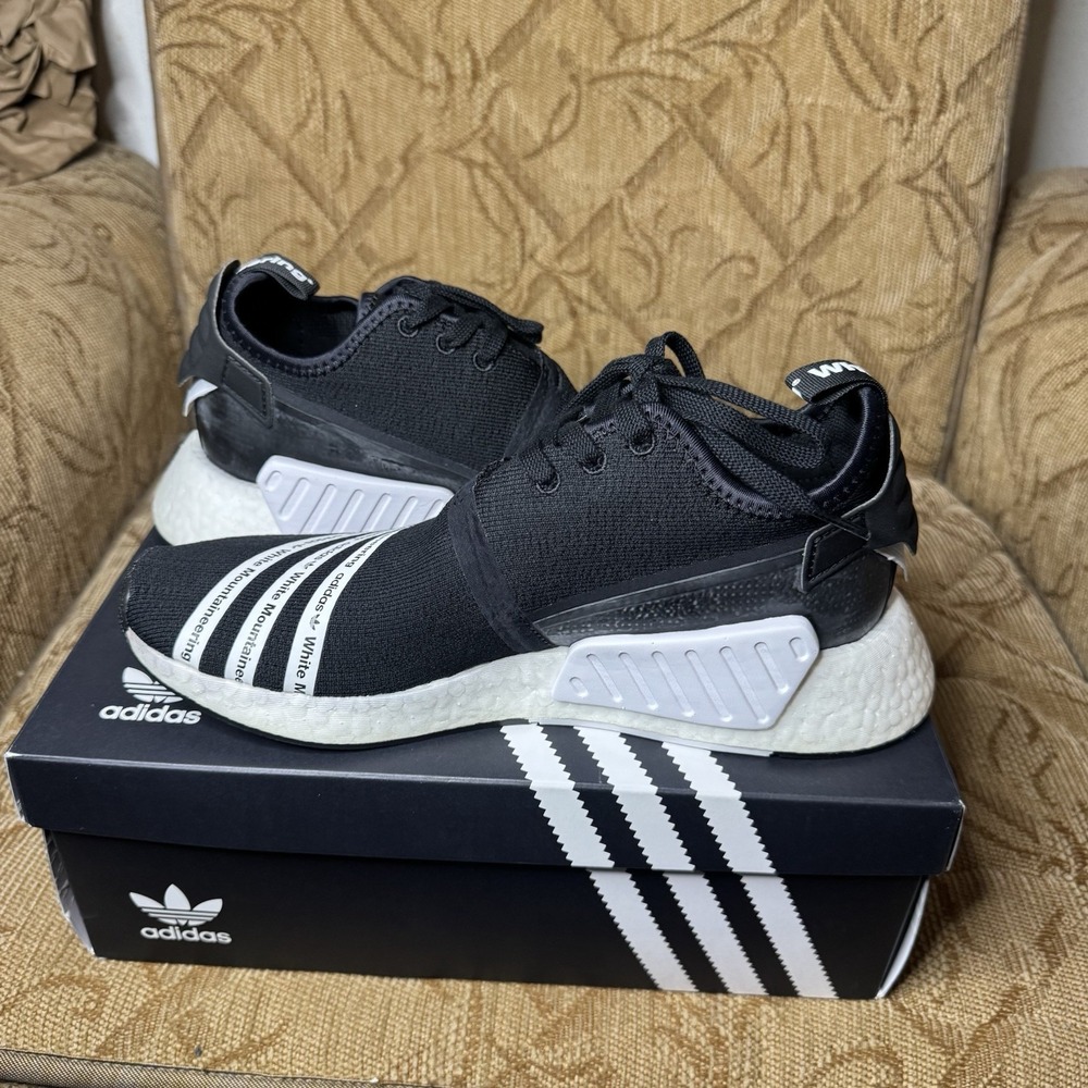 Adidas NMD R2 PK WM White Mountaineering Black BB2978 Size 9.5 New - Picture 3 of 7